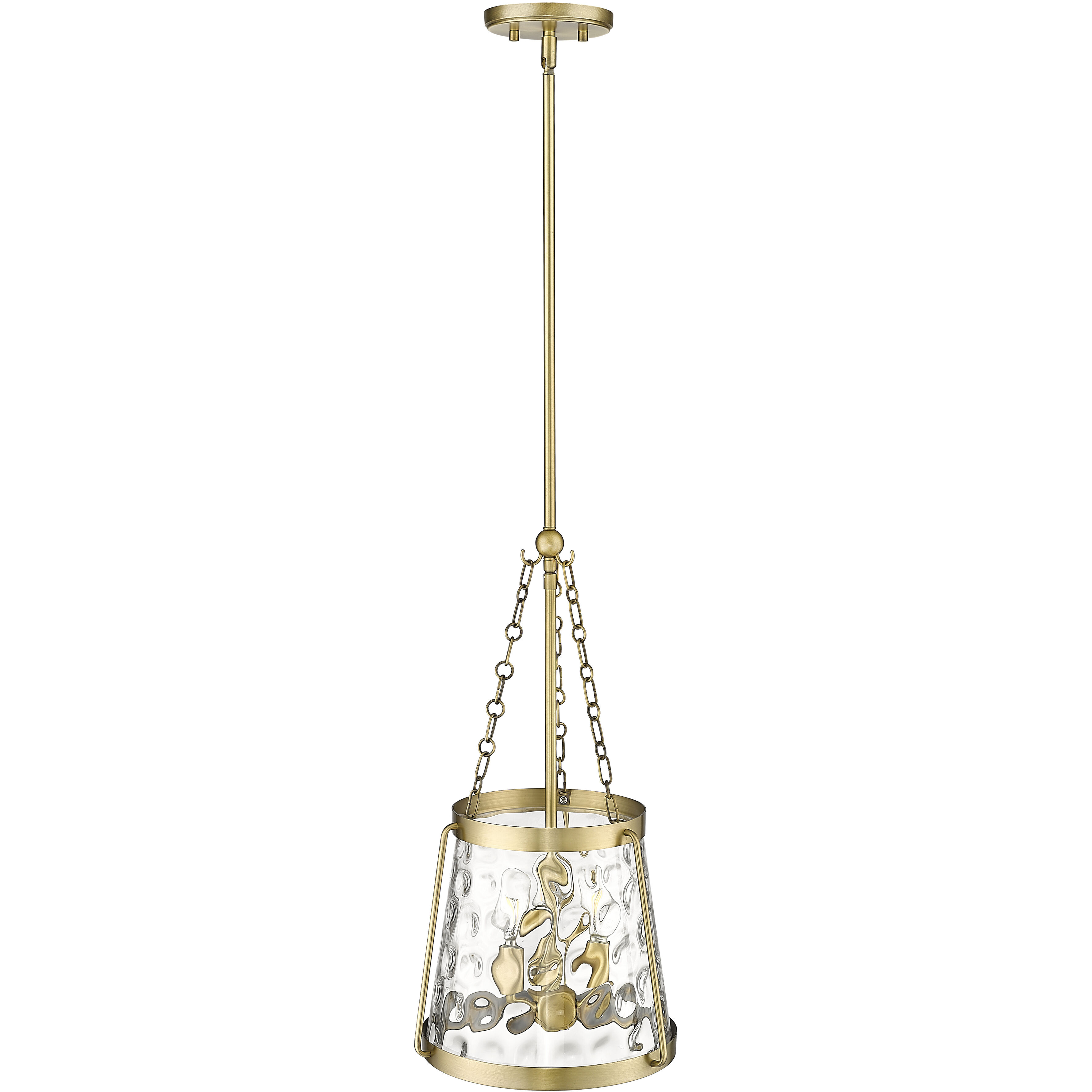 Adabella 3 Light 11.75 inch Vintage Brass Pendant Ceiling Light